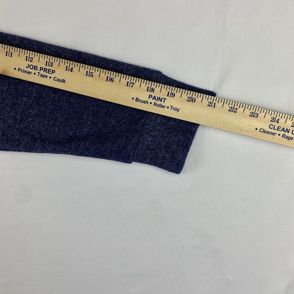 Women’s Long Sleeve Striped Top Navy Rust Tie Front Detail Size M Runs Large - Picture 9 of 9